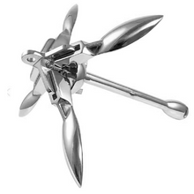 Carica l'immagine nel visualizzatore di Gallery, Premium Vaired Folding Grapnel Anchor & Danforth Anchor 316 Stainless Steel (0.7–40 kg for boats ≤15m Customizable) - NaturalMateriaStudio