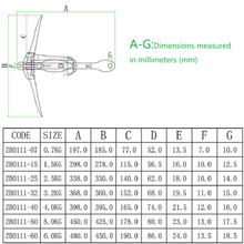 Carica l'immagine nel visualizzatore di Gallery, Premium Vaired Folding Grapnel Anchor & Danforth Anchor 316 Stainless Steel (0.7–40 kg for boats ≤15m Customizable) - NaturalMateriaStudio