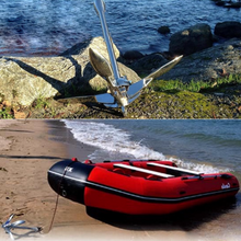 Carica l'immagine nel visualizzatore di Gallery, Premium Vaired Folding Grapnel Anchor & Danforth Anchor 316 Stainless Steel (0.7–40 kg for boats ≤15m Customizable) - NaturalMateriaStudio