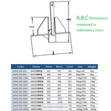 Cargar imagen en el visor de la galería, Premium Vaired Folding Grapnel Anchor & Danforth Anchor 316 Stainless Steel (0.7–40 kg for boats ≤15m Customizable)-NaturalMateriaStudio-NaturalMateriaStudio