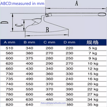 Cargar imagen en el visor de la galería, Premium Varied CQR Anchor & Bruce Anchor 316 Stainless Steel (1.0–40 kg for yachts ≤15 m Customizable)-NaturalMateriaStudio-NaturalMateriaStudio