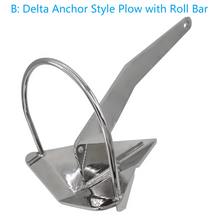 Carica l'immagine nel visualizzatore di Gallery, Premium Anchors 316 Stainless Steel Delta Style & Roll-Bar Plow – Customizable Safe Holding for Yachts & Boats - NaturalMateriaStudio