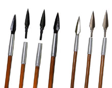 Load image into Gallery viewer, Aluminum Insert Adapters for 6–10 mm Bamboo & Wood Arrow Shafts | 8-32 Threaded Tips