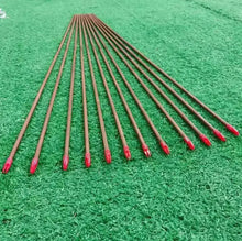 Cargar imagen en el visor de la galería, L33.5"/85cm 25-60#Unique Assembled TIGER Five-Splice Tonkin Bamboo Arrow Shafts Rare Craftsmanship for Ultimate Precision&Customizable NaturalMateriaStudio