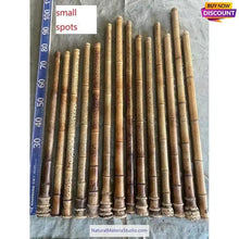 Cargar imagen en el visor de la galería, Selected Spotted Madake Bamboo Poles (L29.5"-39.4"/75-100cm) ID 1.6-2.5cm with Root Ball for Shakuhachi flute Making-NaturalMateriaStudio-NaturalMateriaStudio