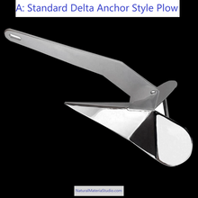 Cargar imagen en el visor de la galería, Premium Anchors 316 Stainless Steel Delta Style & Roll-Bar Plow – Customizable Safe Holding for Yachts & Boats-NaturalMateriaStudio-NaturalMateriaStudio