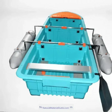 Cargar imagen en el visor de la galería, Car-mounted Portable 4-sections Detachable Combination Fishing Boat Length 3.0meters+Free Ultimate Boating Companion Kit-NaturalMateriaStudio-NaturalMateriaStudio