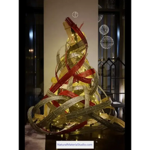 Cargar imagen en el visor de la galería, Complete size handmade extra longer 3.0-5.0meter of Bamboo Strips/Flats for Weaving Handicrafts-NaturalMateriaStudio-NaturalMateriaStudio