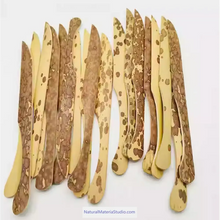 Lade das Bild in den Galerie-Viewer, Dia.4-5cm L35-40cm no joints spotted bamboo culm for bamboo fan layer and Customized