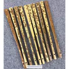 Lade das Bild in den Galerie-Viewer, Dia.4-5cm L35-40cm no joints spotted bamboo culm for bamboo fan layer and Customized