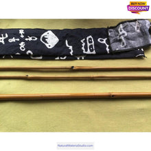 Lade das Bild in den Galerie-Viewer, Hand-made Traditional tenkara Bamboo Fishing Rods (2rods+1 Free Tip, Total 3 pcs)