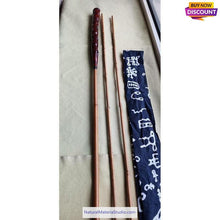 Lade das Bild in den Galerie-Viewer, Hand-made Traditional tenkara Bamboo Fishing Rods (2rods+1 Free Tip, Total 3 pcs)-NaturalMateriaStudio-NaturalMateriaStudio