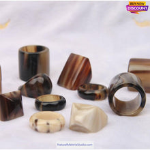 Load image into Gallery viewer, L 15-25cm Dia.3.5-5.0cm Raw Black Water Buffalo Horn Tips for Crafting