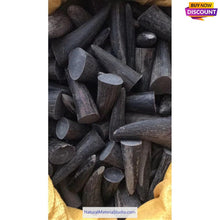 Load image into Gallery viewer, L 15-25cm Dia.3.5-5.0cm Raw Black Water Buffalo Horn Tips for Crafting