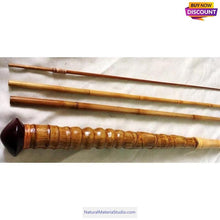 Lade das Bild in den Galerie-Viewer, L 2.4-3.0Meter 3 size Traditional 3-Piece tenkara Bamboo Fishing Rod Blanks-NaturalMateriaStudio-NaturalMateriaStudio