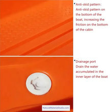 Cargar imagen en el visor de la galería, L11-13ft Double-layer Thickened PE Boats for Tourism and Fishing(3-6adults)+Free Ultimate Boating Companion Kit-NaturalMateriaStudio-NaturalMateriaStudio