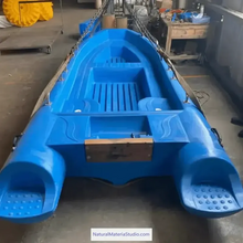 Cargar imagen en el visor de la galería, L11-13ft Double-layer Thickened PE Boats for Tourism and Fishing(3-6adults)+Free Ultimate Boating Companion Kit-NaturalMateriaStudio-NaturalMateriaStudio
