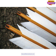 이미지를 갤러리 뷰어에 로드 , L/R/W 30-35 cm White and other colors goose primary feathers for arrow fletching or feather pen/fan Wholesale Amounts