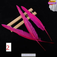이미지를 갤러리 뷰어에 로드 , L/R/W 30-35 cm White and other colors goose primary feathers for arrow fletching or feather pen/fan Wholesale Amounts