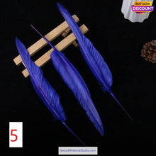 이미지를 갤러리 뷰어에 로드 , L/R/W 30-35 cm White and other colors goose primary feathers for arrow fletching or feather pen/fan Wholesale Amounts