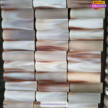 Carica l'immagine nel visualizzatore di Gallery, Offer Rare Natural Colourful Square Bufallo/Yak L6.0-7.0cm horn scales for pipemakers