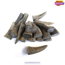 Carica l'immagine nel visualizzatore di Gallery, Offer Varied Length 4.0-15cm Raw Black Water Buffalo Horn Tips