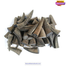 Carica l'immagine nel visualizzatore di Gallery, Offer Varied Length 4.0-15cm Raw Black Water Buffalo Horn Tips