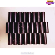 Carica l'immagine nel visualizzatore di Gallery, Premium Long (10cm/3.94")Varied Dia.Water Black Buffalo Horn Rolls for Knife and Pipe Makers-NaturalMateriaStudio-NaturalMateriaStudio