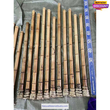 Carica l'immagine nel visualizzatore di Gallery, Premium hand-straightened L29"-39"(75-100 cm)Madake Bamboo with Root Ball for Shakuhachi and Flute Making