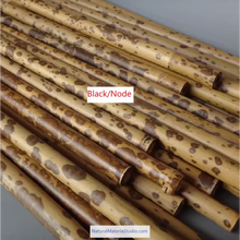Carica l'immagine nel visualizzatore di Gallery, Selected D 0.4-1.3cm L18-150cm Red and Black speckled/Spot Bamboo Stems for Pipe Makers&Crafts making