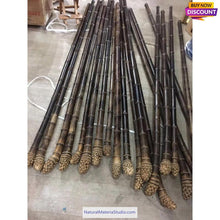 Cargar imagen en el visor de la galería, Selected Premium Black Bamboo Sticks (145cm-155cm) for Crafting Walking/Hiking Canes/Shakuhachi/Flutes(90-95cm)-NaturalMateriaStudio-NaturalMateriaStudio