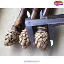 Cargar imagen en el visor de la galería, Selected Premium Black Bamboo Sticks (145cm-155cm) for Crafting Walking/Hiking Canes/Shakuhachi/Flutes(90-95cm)-NaturalMateriaStudio-NaturalMateriaStudio