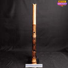 Ladda upp bild till gallerivisning, Selected Spotted Madake Bamboo Poles (L29.5"-39.4"/75-100cm) with Root Ball for Shakuhachi flute Making