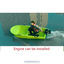 Cargar imagen en el visor de la galería, Supply L2.2meters (7.2ft) Vehicle-mounted portable Plastic stackable boats(2adults)+Free Ultimate Boating Companion Kit-NaturalMateriaStudio-NaturalMateriaStudio