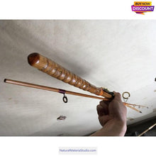 Carica l'immagine nel visualizzatore di Gallery, Tenkara Bamboo Fishing Rod 2 Piece L1.5-2.1 meter(59"-83")with buddha bamboo handles wholesale amounts-NaturalMateriaStudio-NaturalMateriaStudio