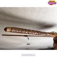 Carica l'immagine nel visualizzatore di Gallery, Tenkara Bamboo Fishing Rod 2 Piece L1.5-2.1 meter(59"-83")with buddha bamboo handles wholesale amounts-NaturalMateriaStudio-NaturalMateriaStudio