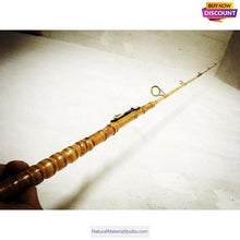 Carica l'immagine nel visualizzatore di Gallery, Tenkara Bamboo Fishing Rod 2 Piece L1.5-2.1 meter(59"-83")with buddha bamboo handles wholesale amounts-NaturalMateriaStudio-NaturalMateriaStudio