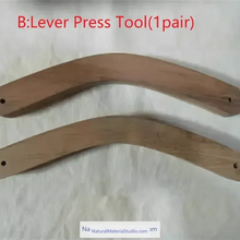 Cargar imagen en el visor de la galería, Traditional Bow Maker's Tool Set – Lever Press & String Guide for Horn and Composite Bows-NaturalMateriaStudio-NaturalMateriaStudio