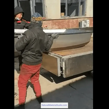 Cargar imagen en el visor de la galería, Unique Supply 2 sections L3.6-4.2meters 304 stainless steel Vehicle-mounted portable stackable boats(3-5people)+Free Ultimate Boating Companion Kit-NaturalMateriaStudio-NaturalMateriaStudio