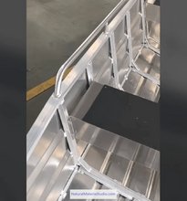 Load image into Gallery viewer, Unique Supply 2 sections L3.6-4.2meters Vehicle-mounted portable aluminum stackable boats (4-6adults)