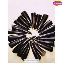 Carica l'immagine nel visualizzatore di Gallery, Vaired shapes 3x6.5cm of Square/Roll/Tips Water Black Buffalo Horn Material for Pipe Makers and Artisans