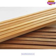 Carica l'immagine nel visualizzatore di Gallery, Varied Sizes0.5-1.0cm 2 colors L160cm / 63" Square Bamboo Slats/Strips for DIY Projects
