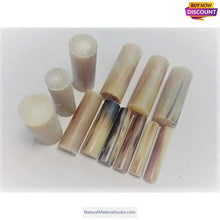 Load image into Gallery viewer, Biggest size Dia.3cmXL9cm Bufallo/Yak(africa/tibet ) natural colourful horn rolls-NaturalMateriaStudio-NaturalMateriaStudio