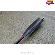 Carica l'immagine nel visualizzatore di Gallery, Black (turkey)30-35 cm R/L Primary Feathers for Arrow Fletching-NaturalMateriaStudio-NaturalMateriaStudio