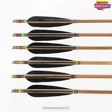 Load image into Gallery viewer, Black (turkey)30-35 cm R/L Primary Feathers for Arrow Fletching-NaturalMateriaStudio-NaturalMateriaStudio