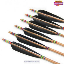 Cargar imagen en el visor de la galería, Black (turkey)30-35 cm R/L Primary Feathers for Arrow Fletching-NaturalMateriaStudio-NaturalMateriaStudio
