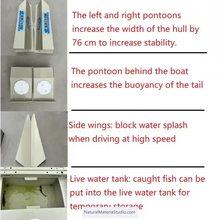 Load image into Gallery viewer, Car-mounted Portable Multi-section Detachable Combination Fishing/Assault Boat Length: 2.55 - 5.5 meters+Free Ultimate Boating Companion Kit-NaturalMateriaStudio-NaturalMateriaStudio