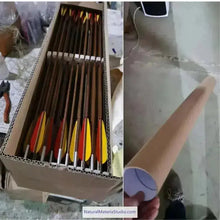 Carregar imagem no visualizador da Galeria, Handmade Varied Spine(30-90#) Tonkin Bamboo Arrows 33“/39.4” for Longbow Recurve Bow Archery Hunting Can be customized-NaturalMateriaStudio-NaturalMateriaStudio