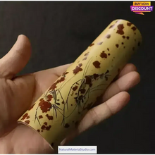 Load image into Gallery viewer, Dia.4-5cm L35-40cm no joints spotted bamboo culm for bamboo fan layer and Customized-NaturalMateriaStudio-NaturalMateriaStudio