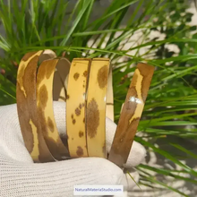 Charger l'image dans la galerie, Dia.4-5cm L35-40cm no joints spotted bamboo culm for bamboo fan layer and Customized-NaturalMateriaStudio-NaturalMateriaStudio